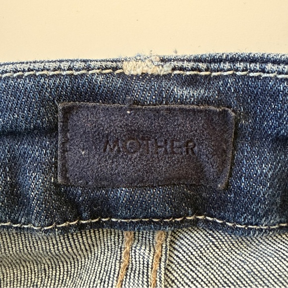 MOTHER The High Waisted Looker Ankle Fray Jeans in Close to the Edge sz 25 - Picture 6 of 14